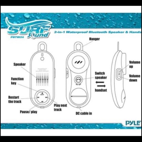 Waterproof wireless Portable speaker, speaker handset. - Picture 2 of 2